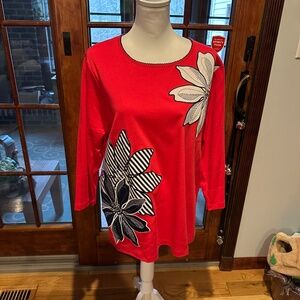 Alfred Dunner dressy top size 1X New with tags
